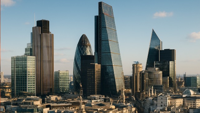 London business centre view